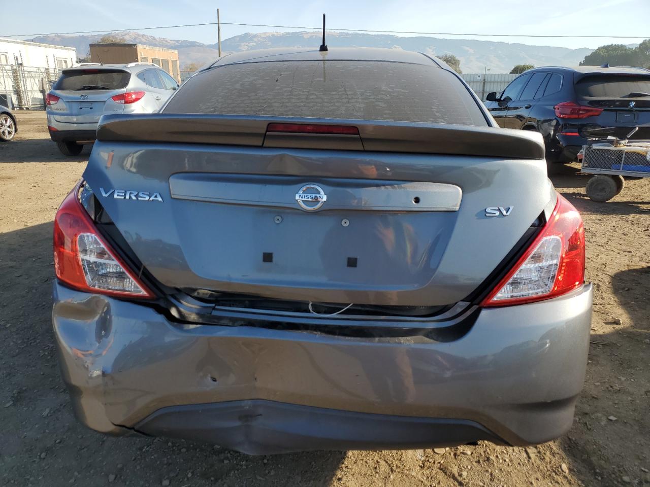 2018 Nissan Versa VIN 3N1CN7AP3JL845371 Copart auction photo, rear end damage thumbnail 6