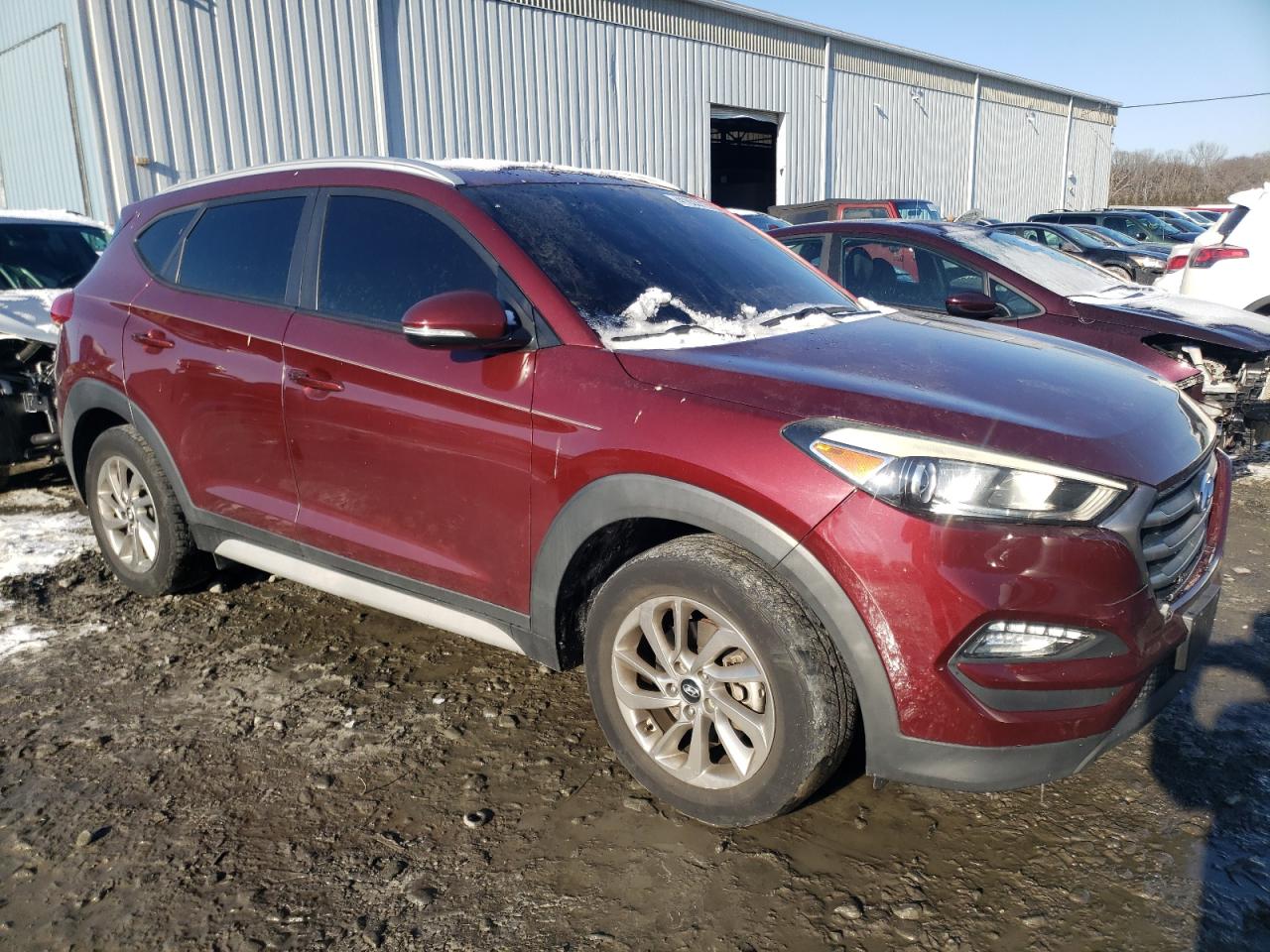 2017 Hyundai Tucson VIN KM8J3CA40HU458507 Copart auction photo, front end damage thumbnail 4