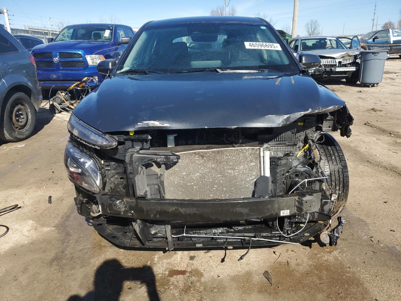 2022 Hyundai Kona VIN KM8K2CAB7NU804098 Copart auction photo, front end damage thumbnail 5