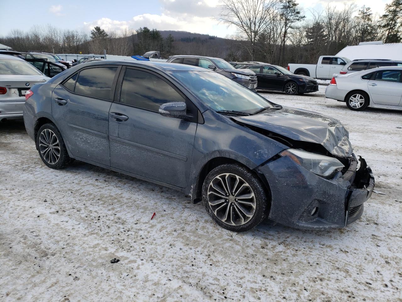 2016 Toyota Corolla VIN 2T1BURHE4GC731502 Copart auction photo, front end / rear end damage thumbnail 4