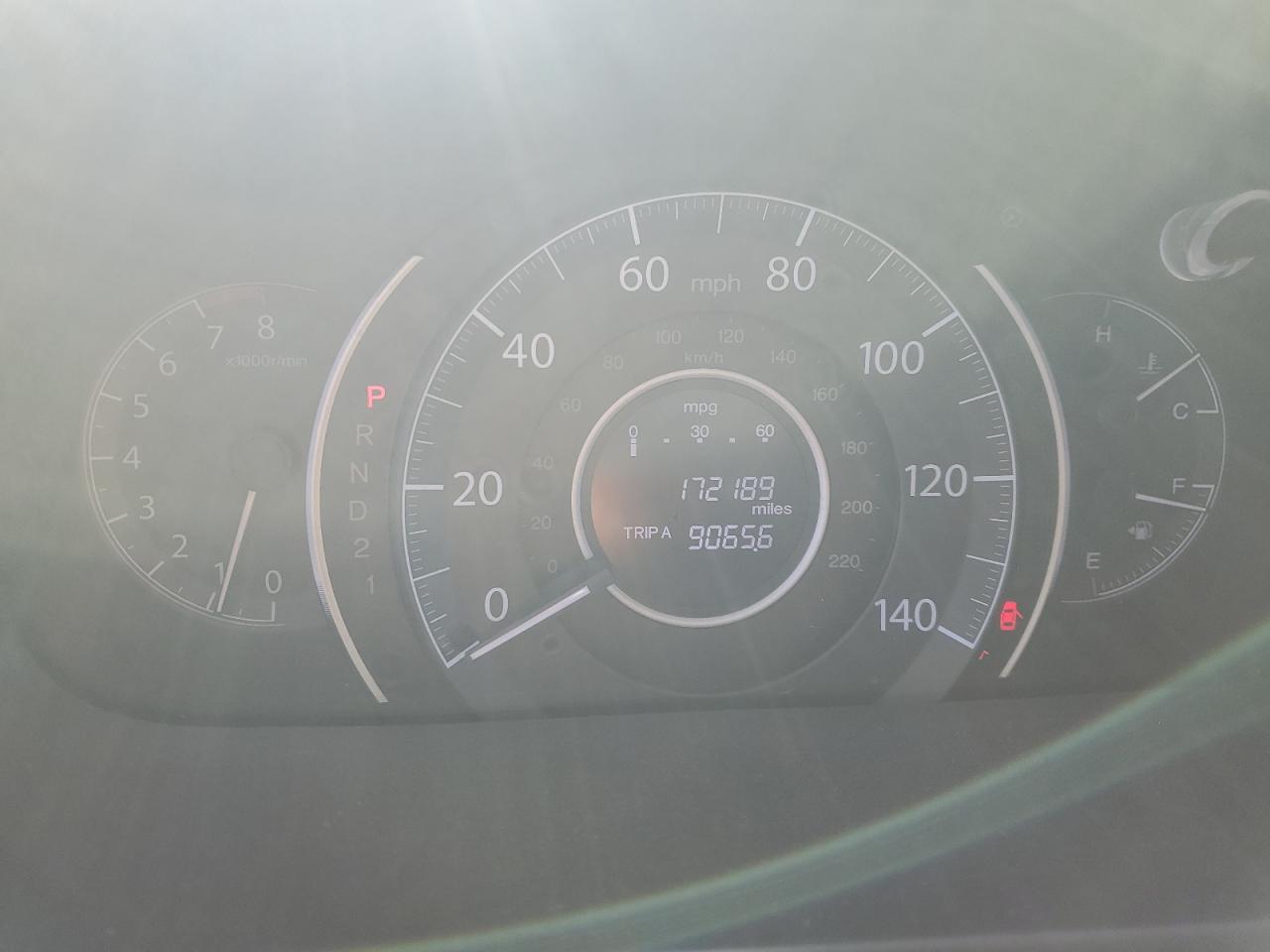 2013 Honda CR-V VIN 2HKRM4H58DH642168 Copart auction photo, front end damage thumbnail 9