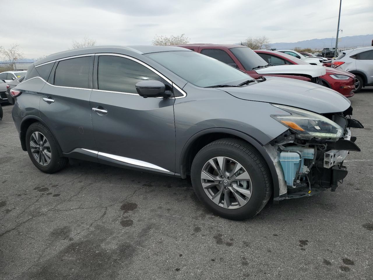 2018 Nissan Murano VIN 5N1AZ2MG9JN200128 Copart auction photo, front end / side damage thumbnail 4