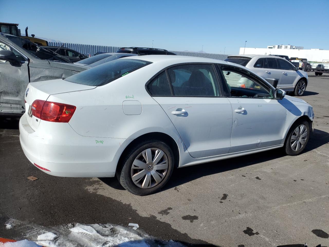 2014 Volkswagen Jetta VIN 3VWD17AJ6EM415243 Copart auction photo, front end / mechanical damage thumbnail 3