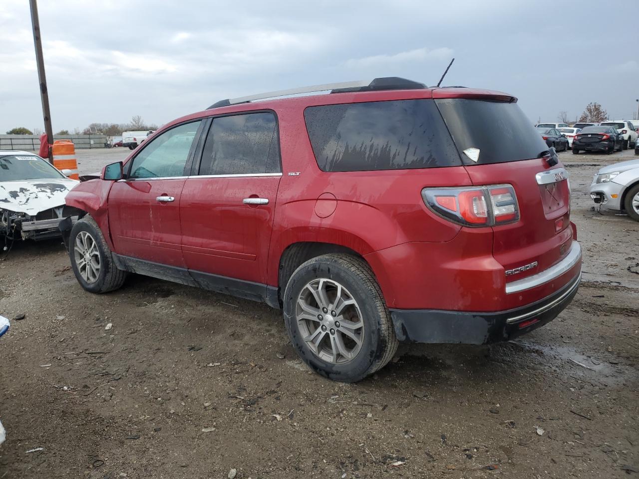 2013 GMC Acadia VIN 1GKKRRKD4DJ162110 Copart auction photo, front end / side damage thumbnail 2