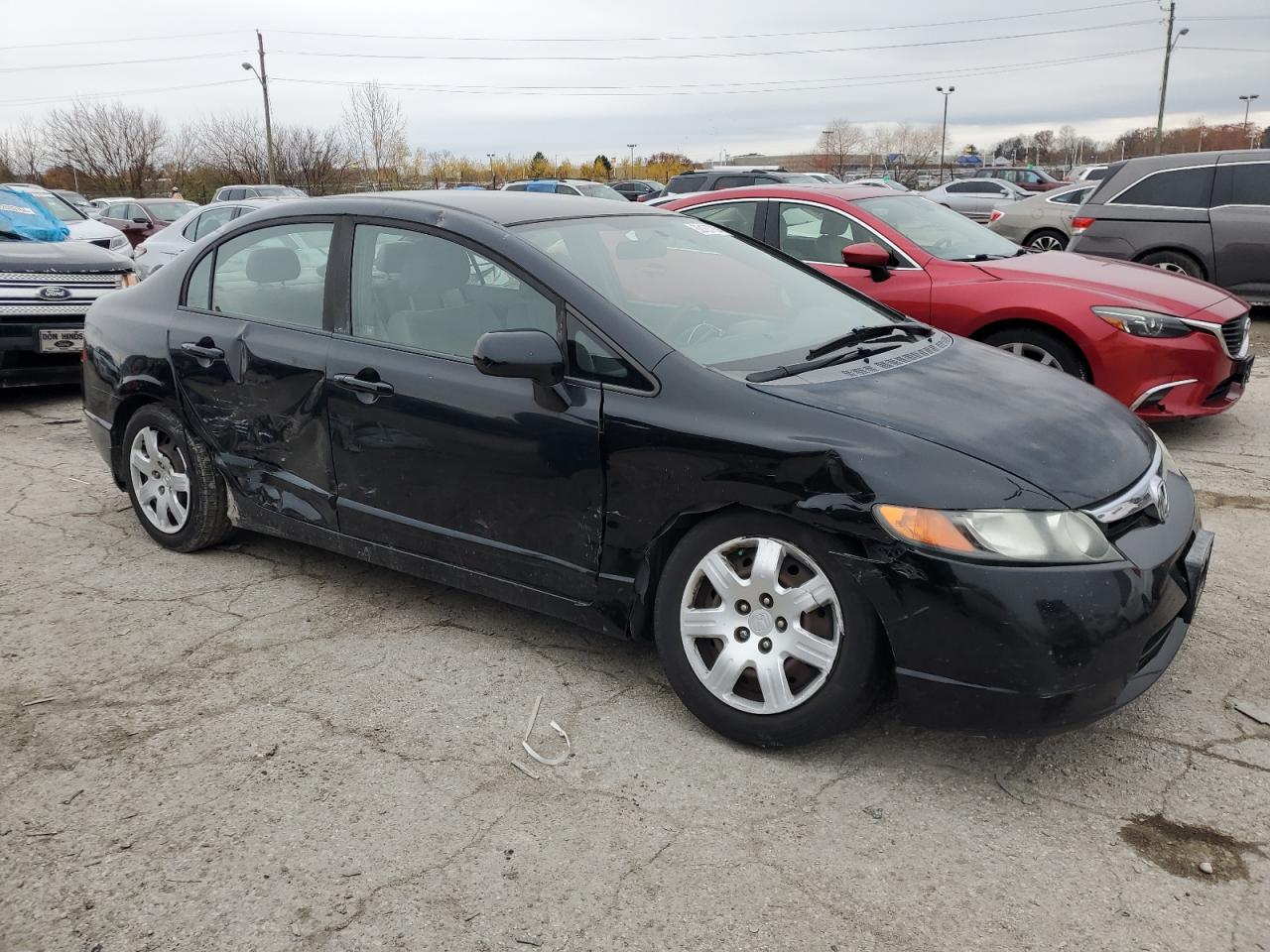 2008 Honda Civic VIN 1HGFA16568L111132 Copart auction photo, front end / side damage thumbnail 4