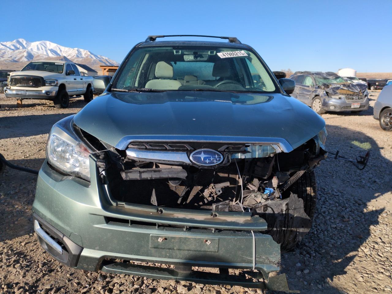 2018 Subaru Forester VIN JF2SJAGC9JH488980 Copart auction photo, front end damage thumbnail 5