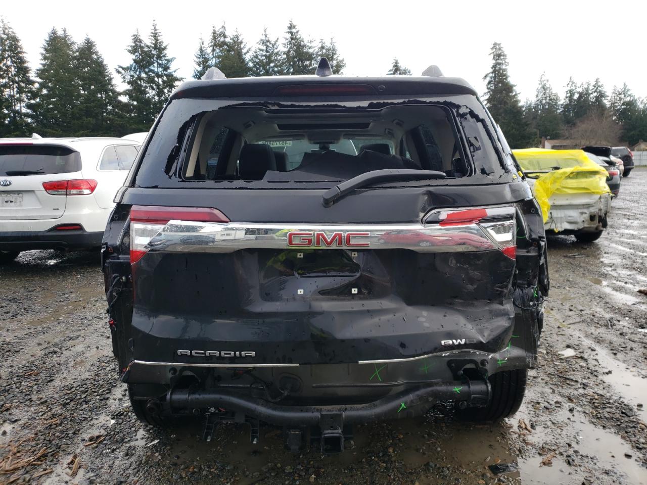 2021 GMC Acadia VIN 1GKKNXLS6MZ203450 Copart auction photo, rear end damage thumbnail 6