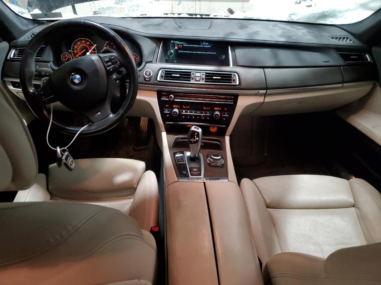 2013 BMW 7er VIN WBAYA6C5XDC995236 Copart auction photo, all over damage thumbnail 8