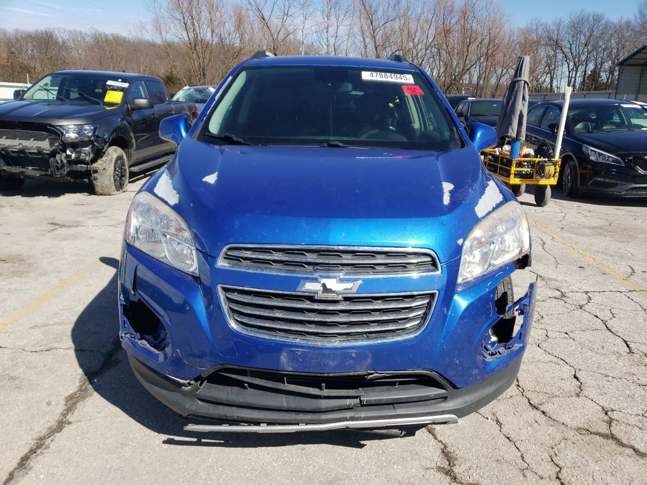 2015 Chevrolet Trax VIN KL7CJLSB8FB253619 Copart auction photo, front end / hail damage thumbnail 5