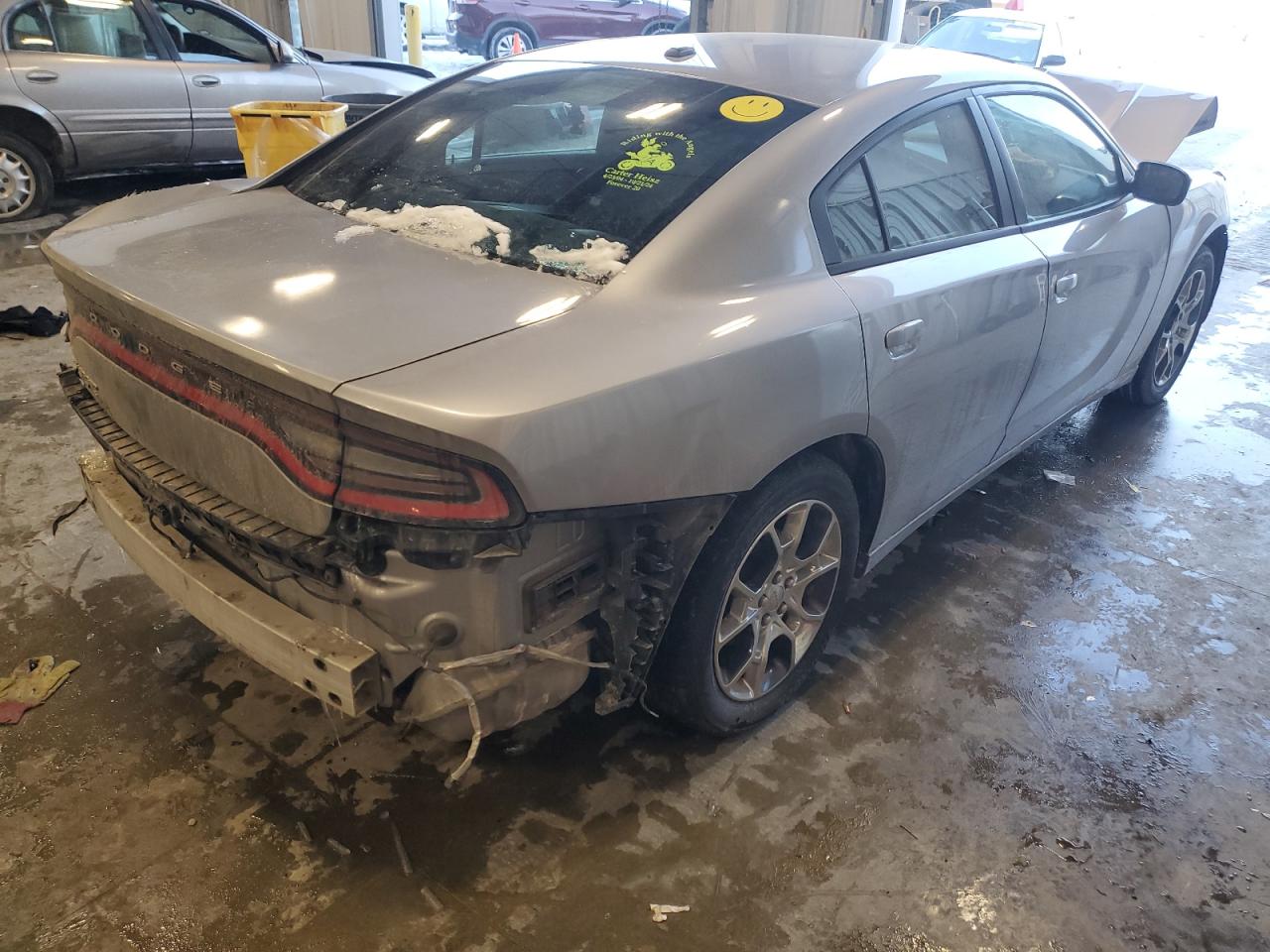 2015 Dodge Charger VIN 2C3CDXFG4FH841715 Copart auction photo, front end / rear end damage thumbnail 3
