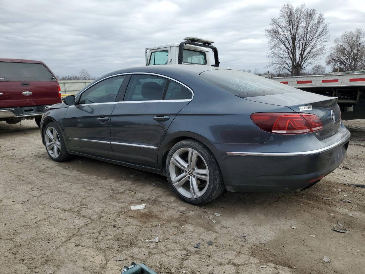 2013 Volkswagen Passat CC VIN WVWBP7AN6DE501989 Copart auction photo, undercarriage / front end damage thumbnail 2