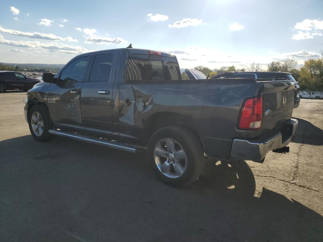 2014 RAM 1500 VIN 1C6RR7GT7ES347284 Copart auction photo, front end / side damage thumbnail 2