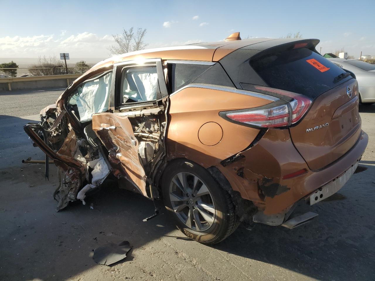 2017 Nissan Murano VIN 5N1AZ2MH9HN112389 Copart auction photo, front end / side damage thumbnail 2
