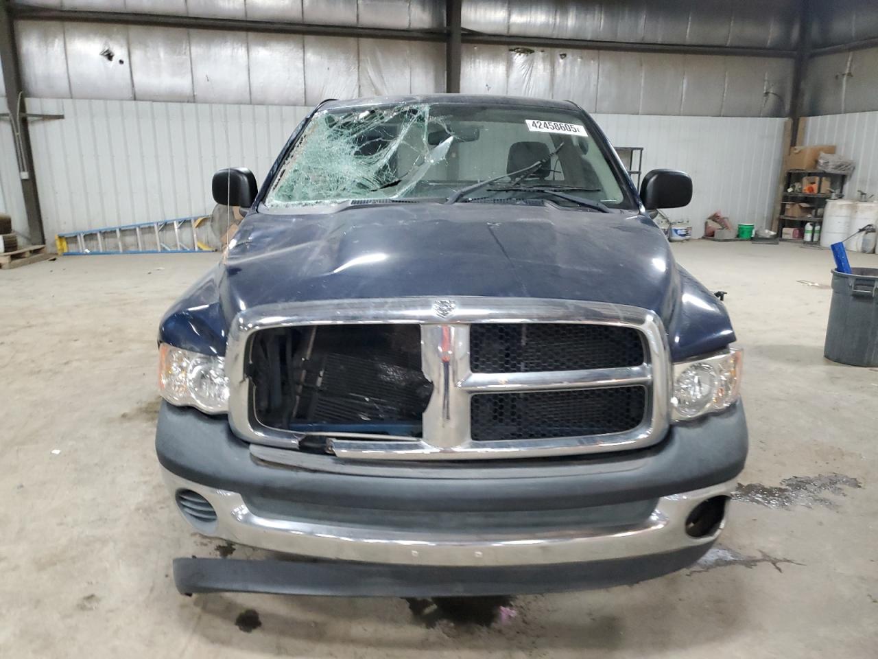 2004 Dodge RAM VIN 1D7HA16K44J241001 Copart auction photo, front end / top/roof damage thumbnail 5