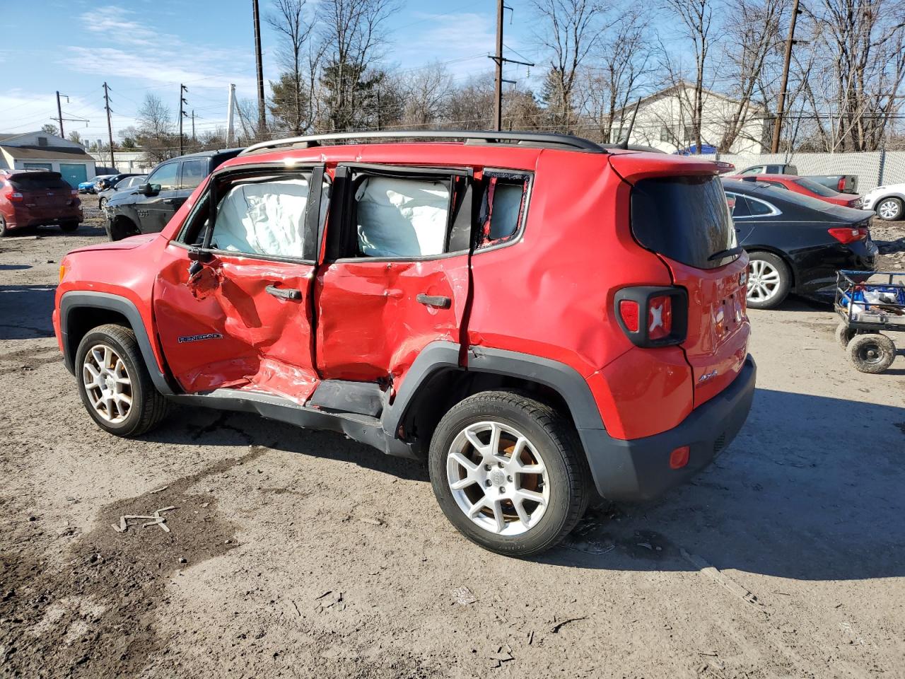 2019 Jeep Renegade VIN ZACNJBABXKPJ78443 Copart auction photo, all over / undercarriage damage thumbnail 2