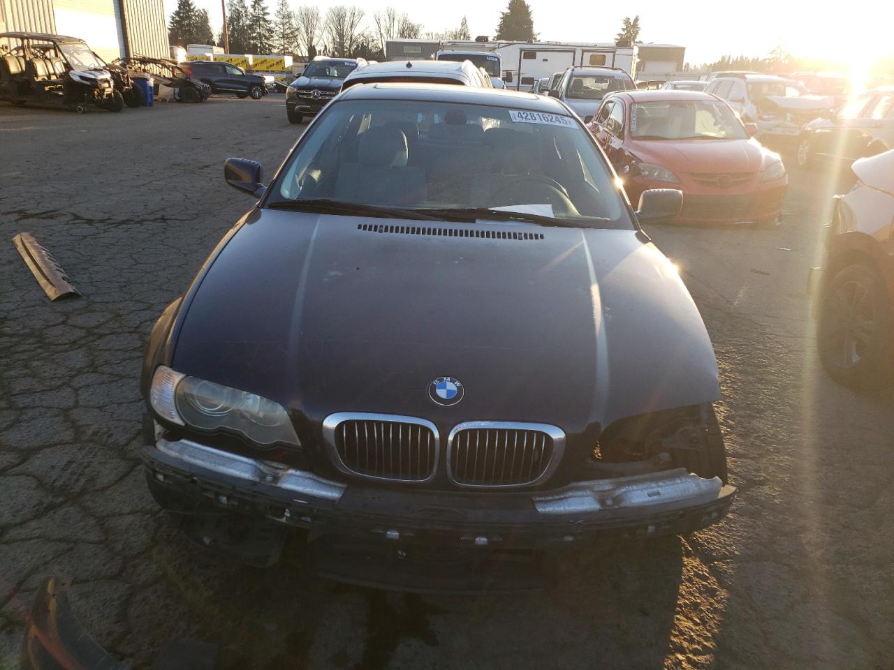 2002 BMW 3er VIN WBABN53422PH00697 Copart auction photo, side / front end damage thumbnail 5