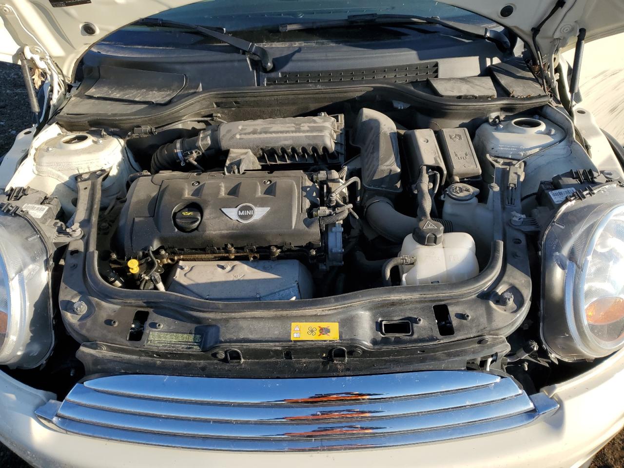 2013 MINI Cooper VIN WMWSU3C57DT691566 Copart auction photo, side / rear end damage thumbnail 11