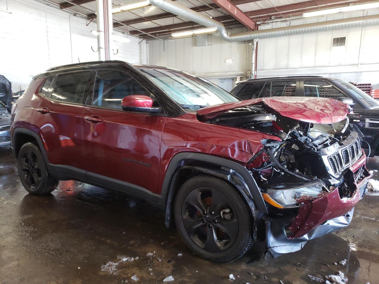 2021 Jeep Compass VIN 3C4NJDBB4MT567037 Copart auction photo, front end / minor dent/scratches damage thumbnail 4