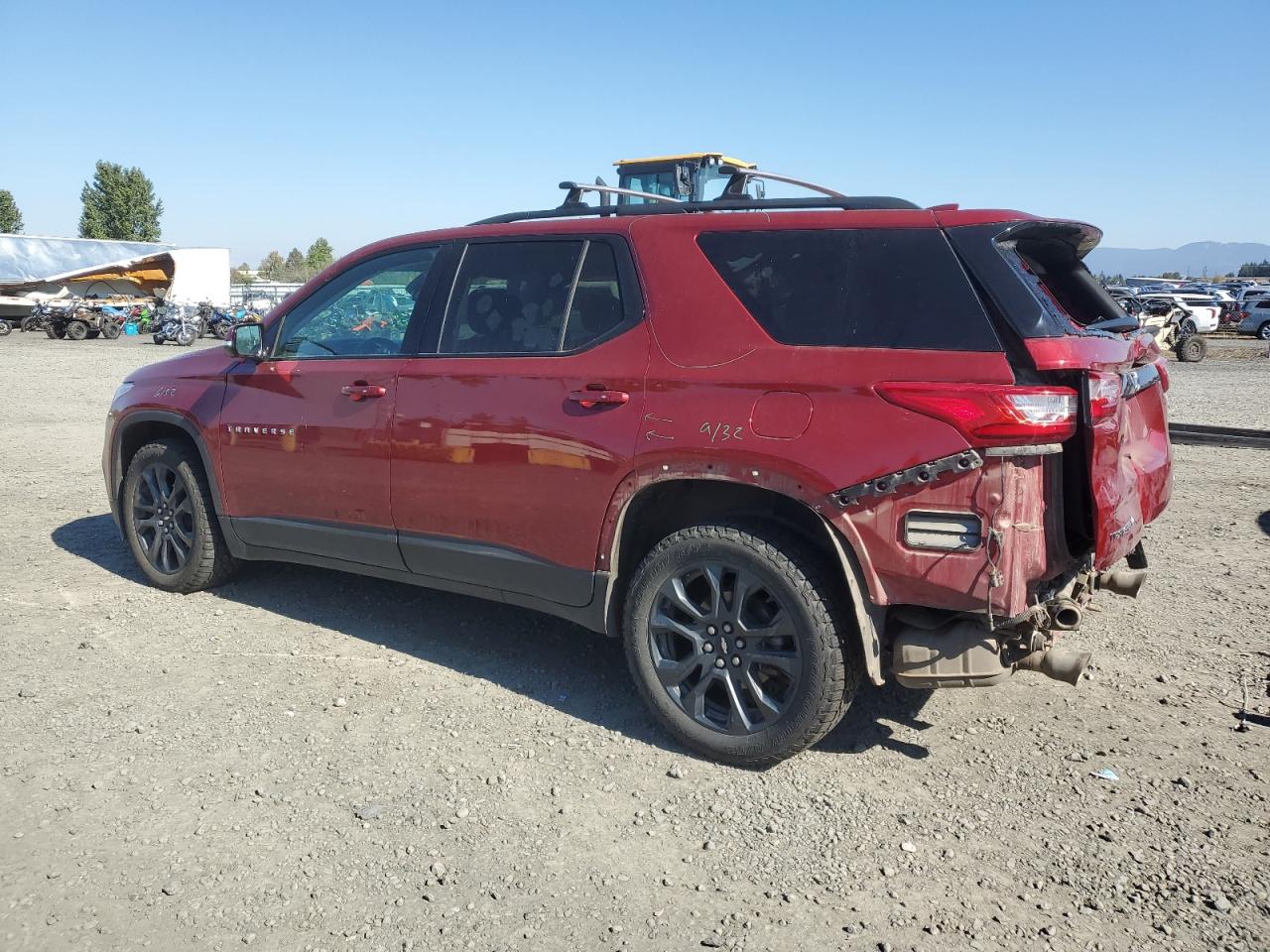 2020 Chevrolet Traverse VIN 1GNEVJKW4LJ214445 Copart auction photo, rear end damage thumbnail 2