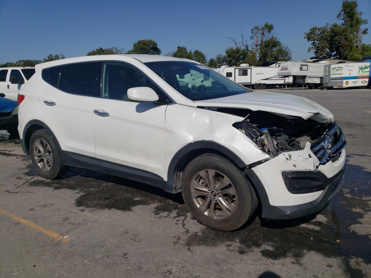 2014 Hyundai Santa Fe VIN 5XYZT3LB6EG131545 Copart auction photo, front end damage thumbnail 4