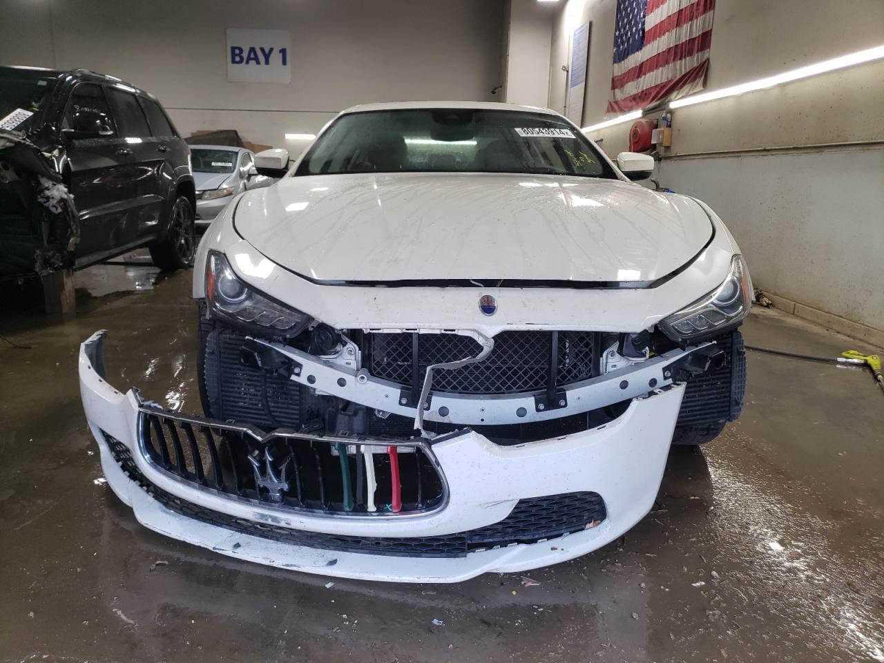 2018 Maserati Ghibli VIN ZAM57XSL9J1287458 Copart auction photo, front end / rear end damage thumbnail 5