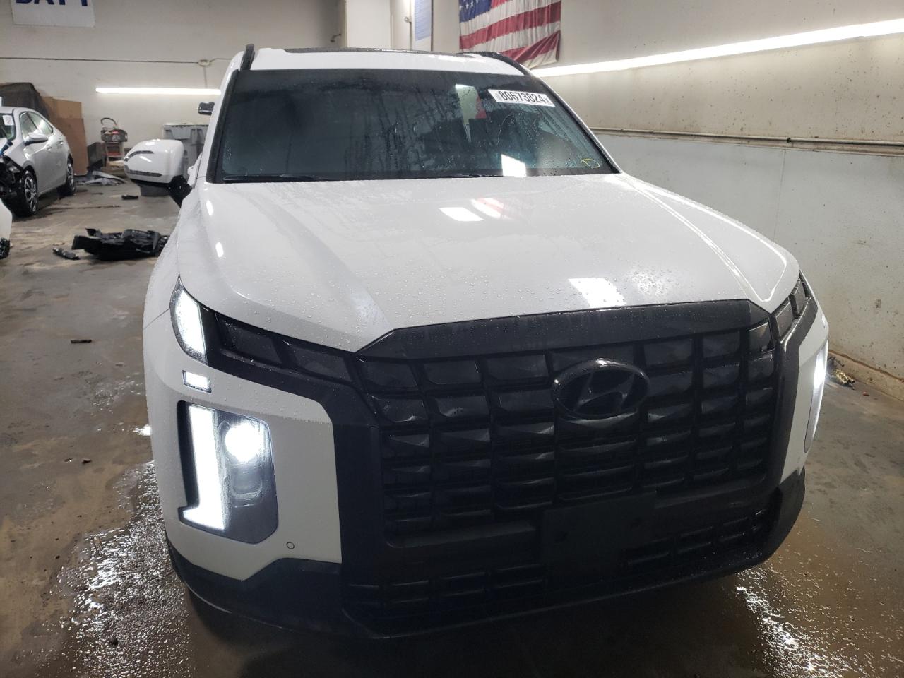 2024 Hyundai Palisade VIN KM8R7DGE8RU707036 Copart auction photo, rear end / side damage thumbnail 5