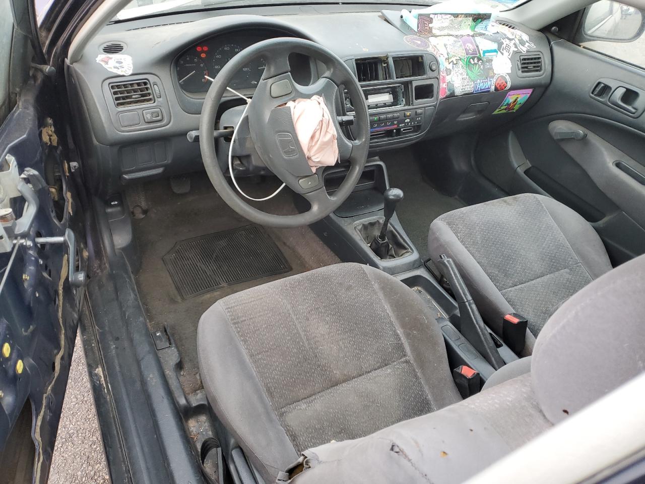 1998 Honda Civic VIN 2HGEJ6348WH114192 Copart auction photo, front end / side damage thumbnail 8
