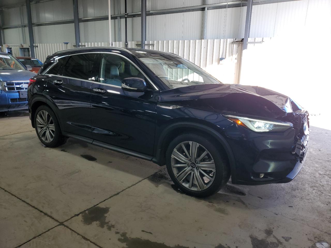 2021 Infiniti QX50 VIN 3PCAJ5CB9MF113299 Copart auction photo, front end damage thumbnail 4