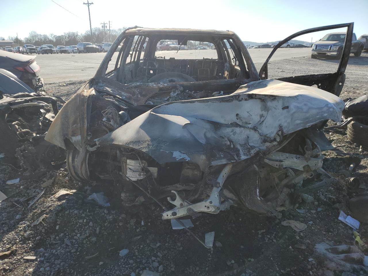 2007 Toyota Highlander VIN JTEHP21A170194612 Copart auction photo, burn damage thumbnail 5