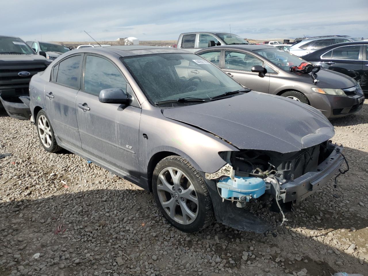 2007 Mazda 3 VIN JM1BK323X71686371 Copart auction photo, front end damage thumbnail 4
