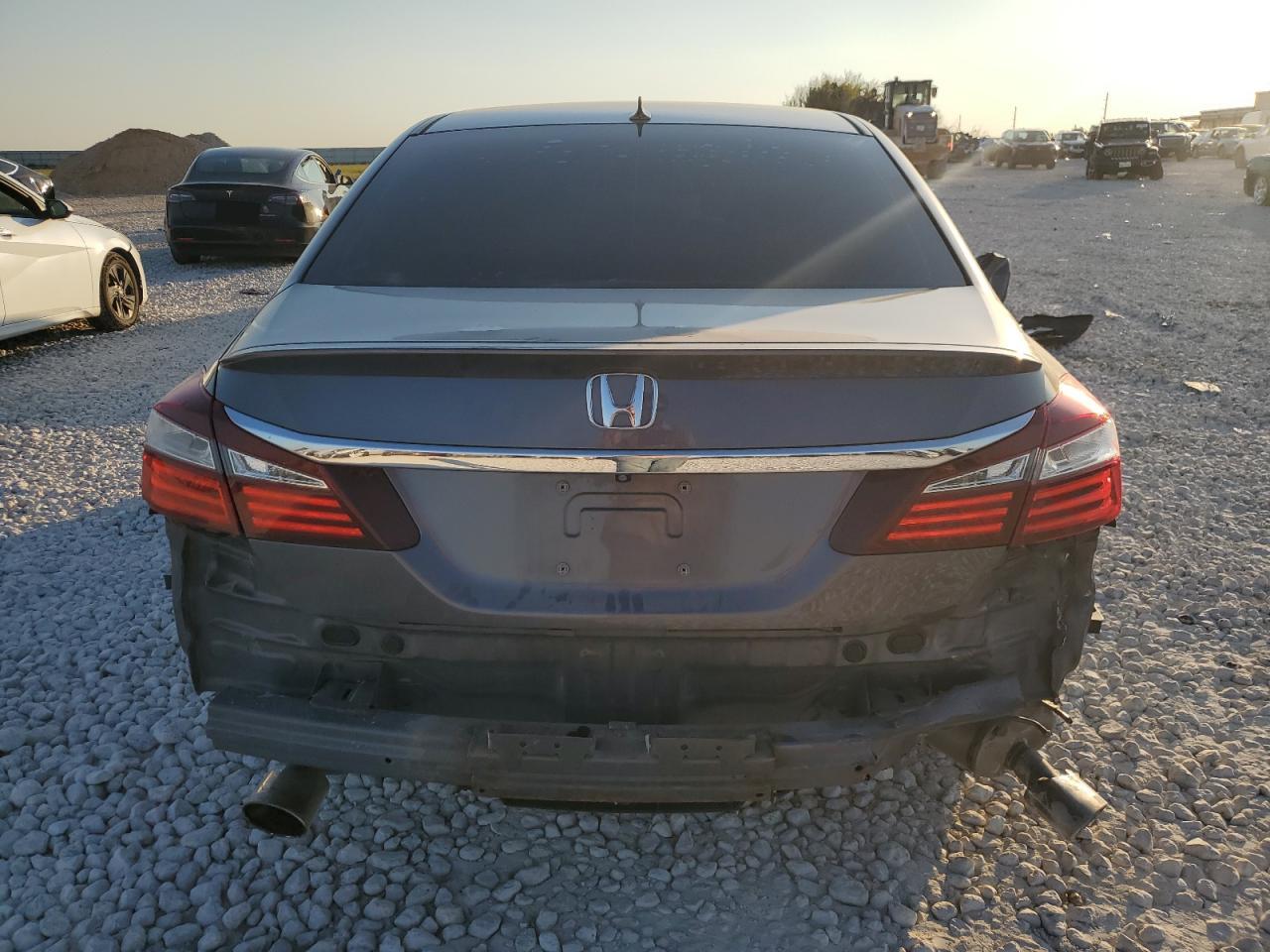 2017 Honda Accord VIN 1HGCR2F55HA127528 Copart auction photo, rear end / front end damage thumbnail 6