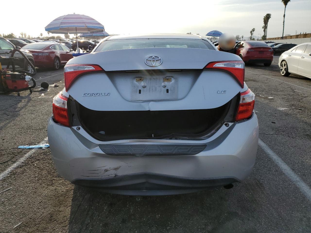 2015 Toyota Corolla VIN 5YFBURHE5FP212182 Copart auction photo, rear end / minor dent/scratches damage thumbnail 6