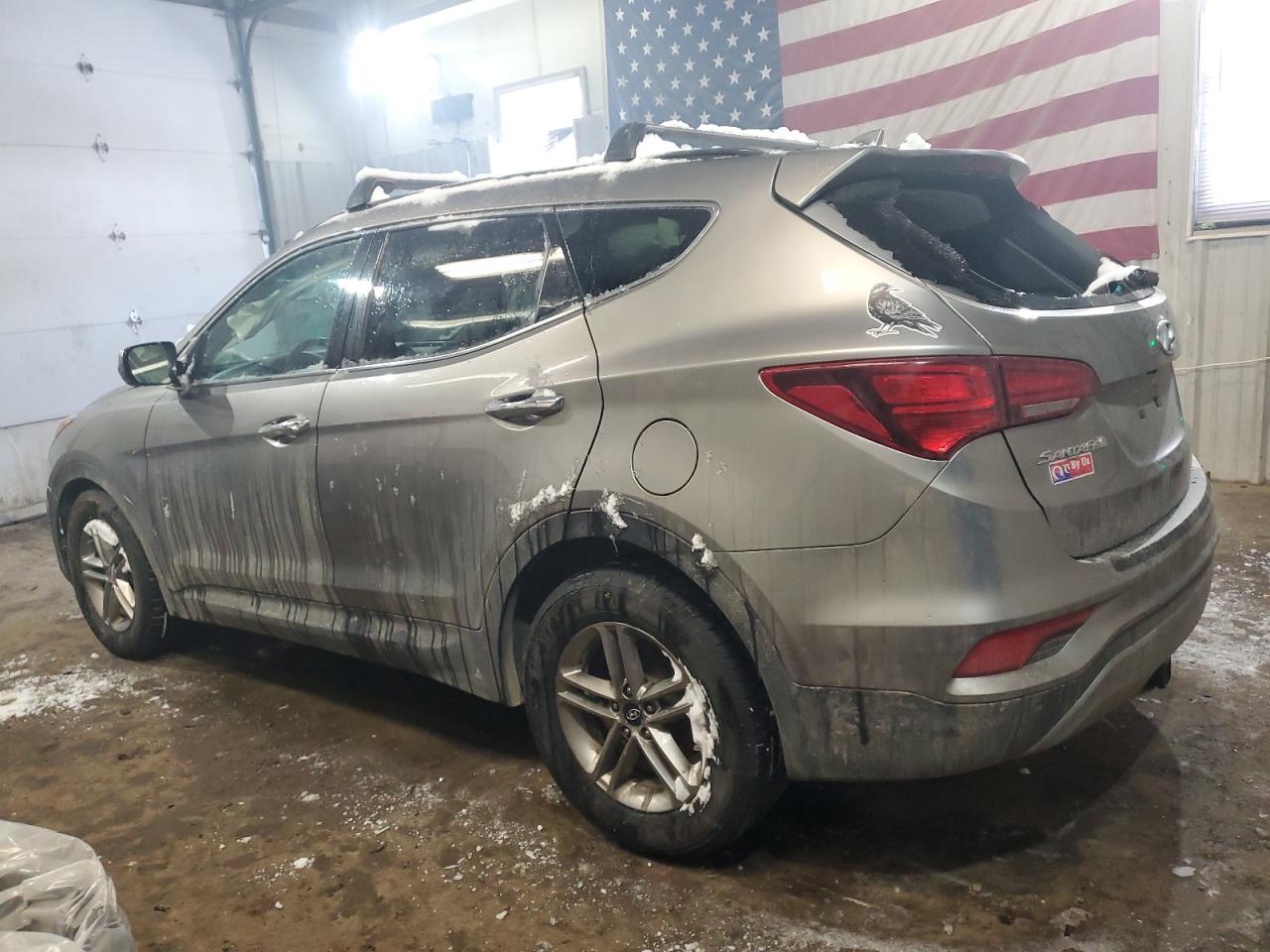 2017 Hyundai Santa Fe VIN 5NMZUDLB8HH035171 Copart auction photo, all over damage thumbnail 2
