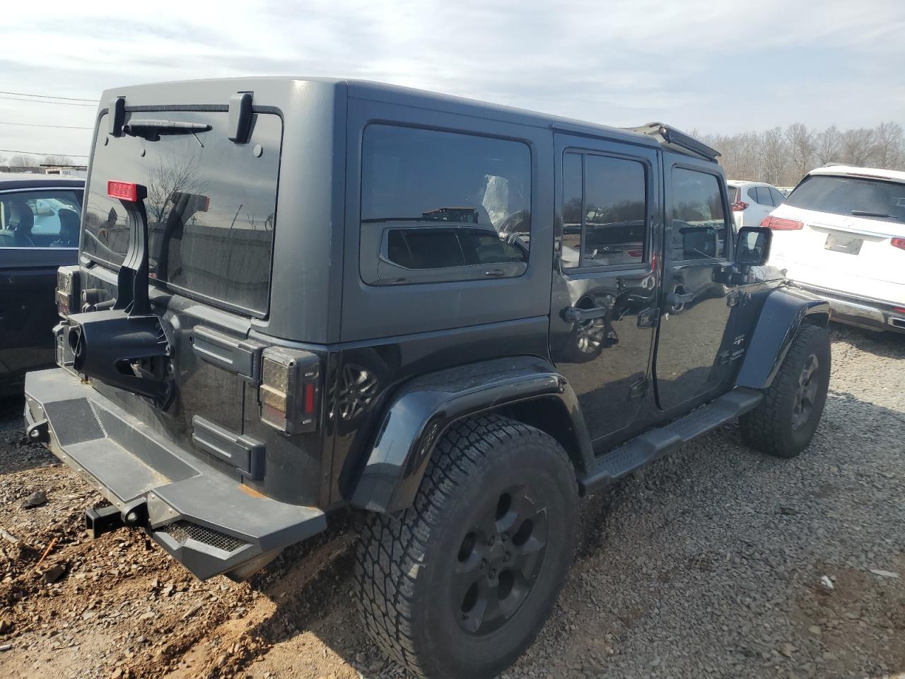 2017 Jeep Wrangler VIN 1C4HJWEG6HL532985 Copart auction photo, top/roof damage thumbnail 3