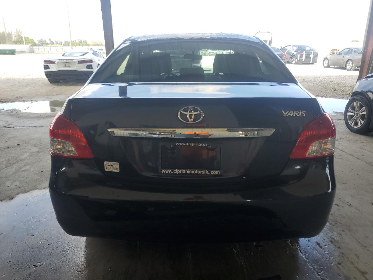 2012 Toyota Yaris VIN JTDBT4K36CL013255 Copart auction photo, front end damage thumbnail 6