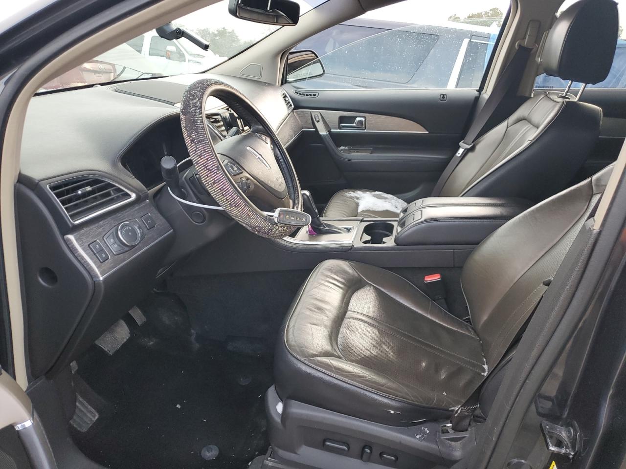 2013 Lincoln MKX VIN 2LMDJ8JKXDBL18502 Copart auction photo, front end / undercarriage damage thumbnail 7