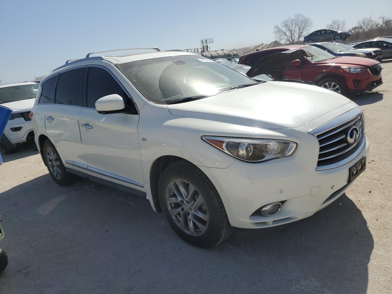 2015 Infiniti QX60 VIN 5N1AL0MN0FC551260 Copart auction photo, front end damage thumbnail 4