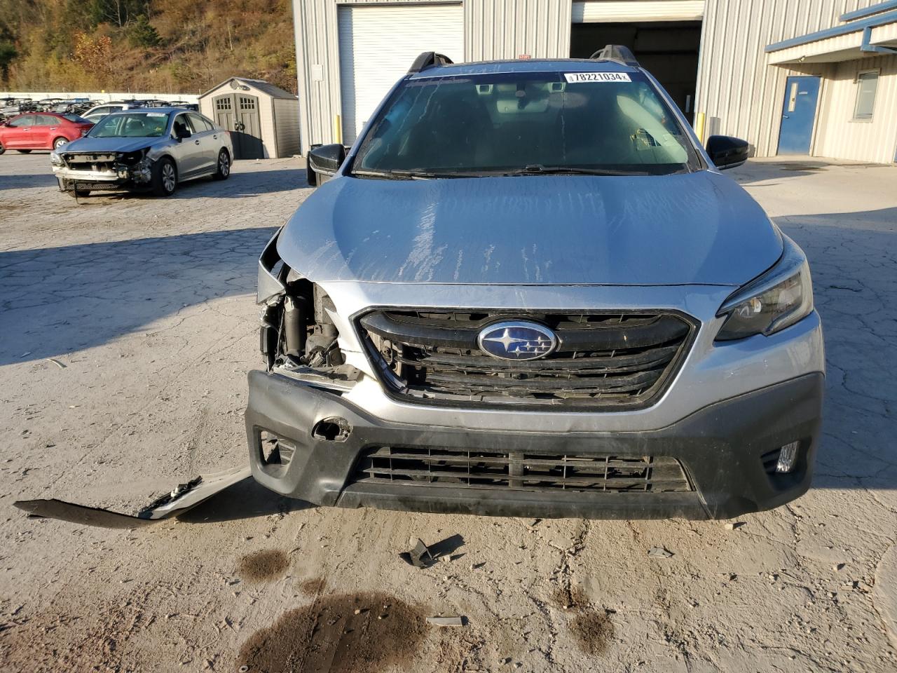 2020 Subaru Outback VIN 4S4BTGKDXL3180997 Copart auction photo, front end / side damage thumbnail 5