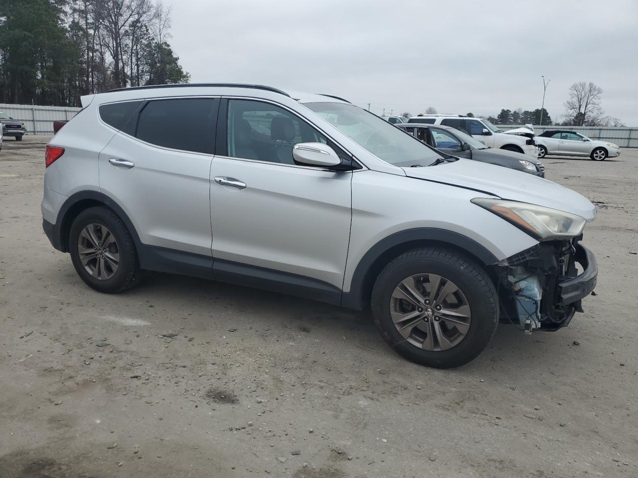 2013 Hyundai Santa Fe VIN 5XYZU3LB0DG108502 Copart auction photo, front end damage thumbnail 4