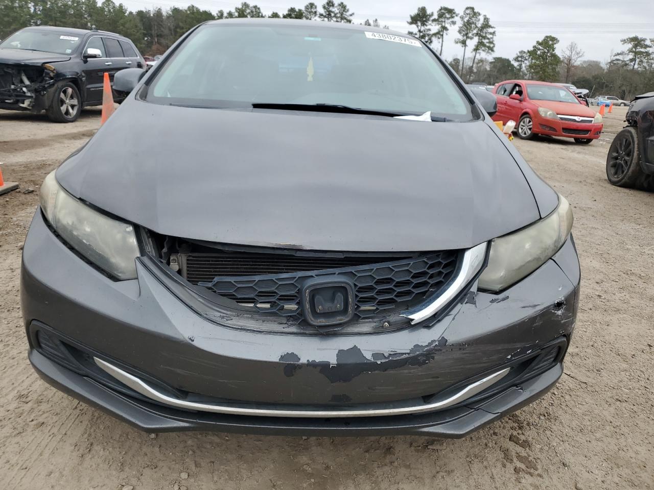 2013 Honda Civic VIN 2HGFB2F57DH586573 Copart auction photo, front end damage thumbnail 5