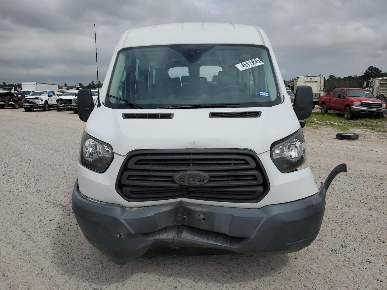 2018 Ford Transit VIN 1FBAX2CM6JKA67593 Copart auction photo, rear end / front end damage thumbnail 5