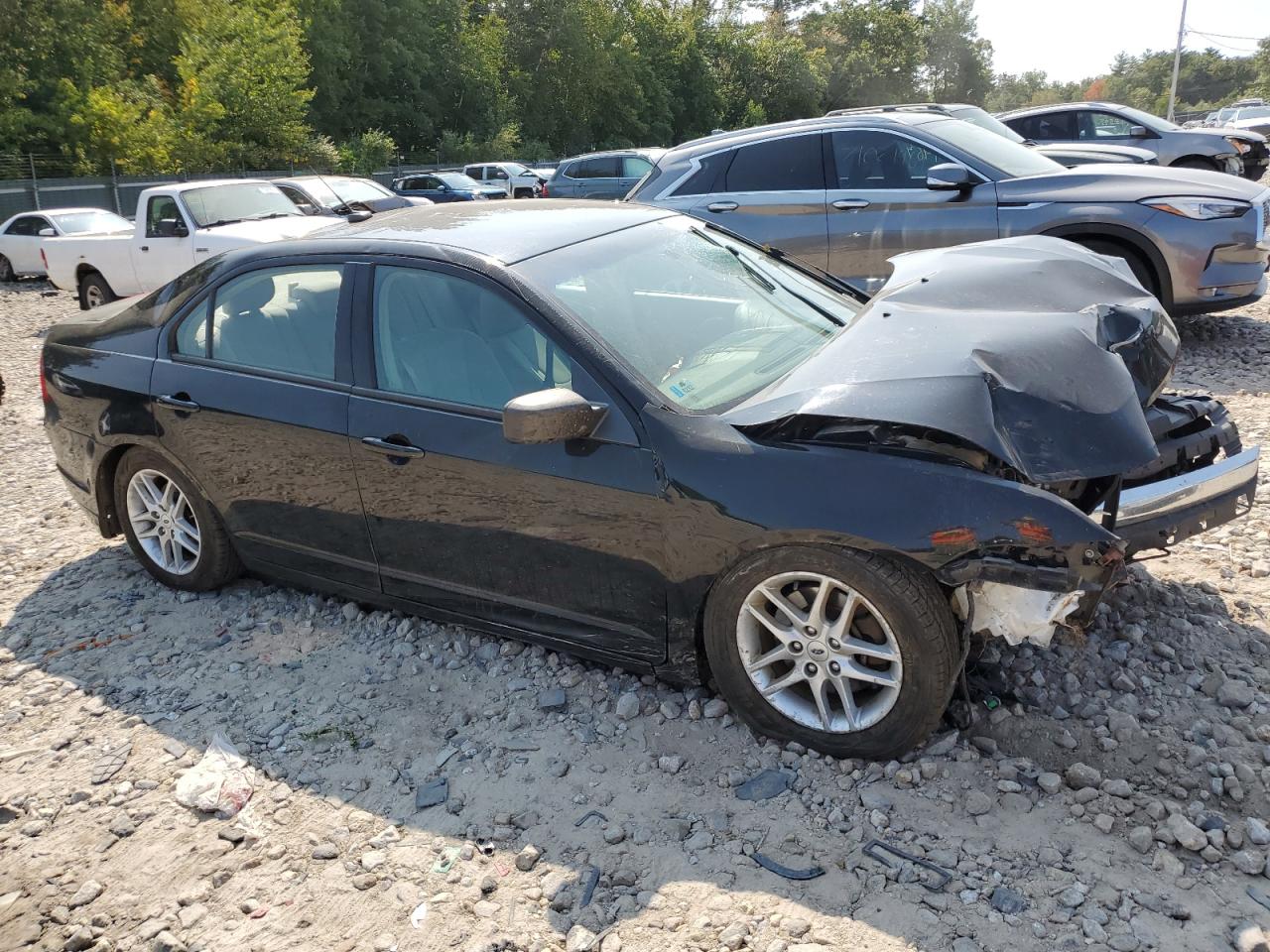 2012 Ford Fusion VIN 3FAHP0GA6CR133935 Copart auction photo, front end / all over damage thumbnail 4