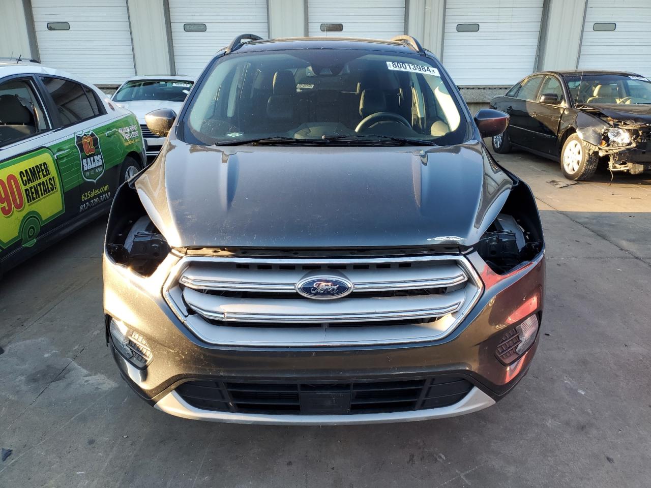 2018 Ford Escape VIN 1FMCU0HD0JUD33782 Copart auction photo, front end / minor dent/scratches damage thumbnail 5