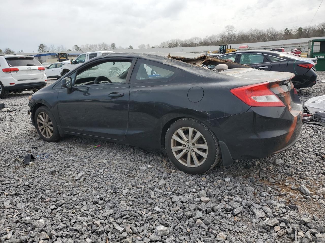 2012 Honda Civic VIN 2HGFG3B82CH539537 Copart auction photo, rollover damage thumbnail 2