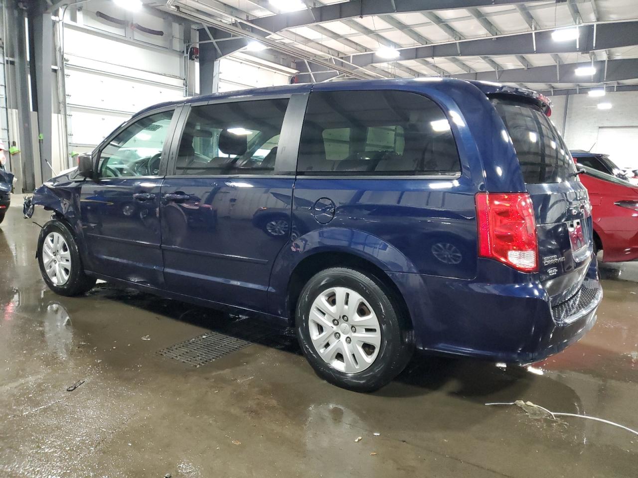 2014 Dodge Caravan VIN 2C4RDGBG8ER355719 Copart auction photo, front end / side damage thumbnail 2
