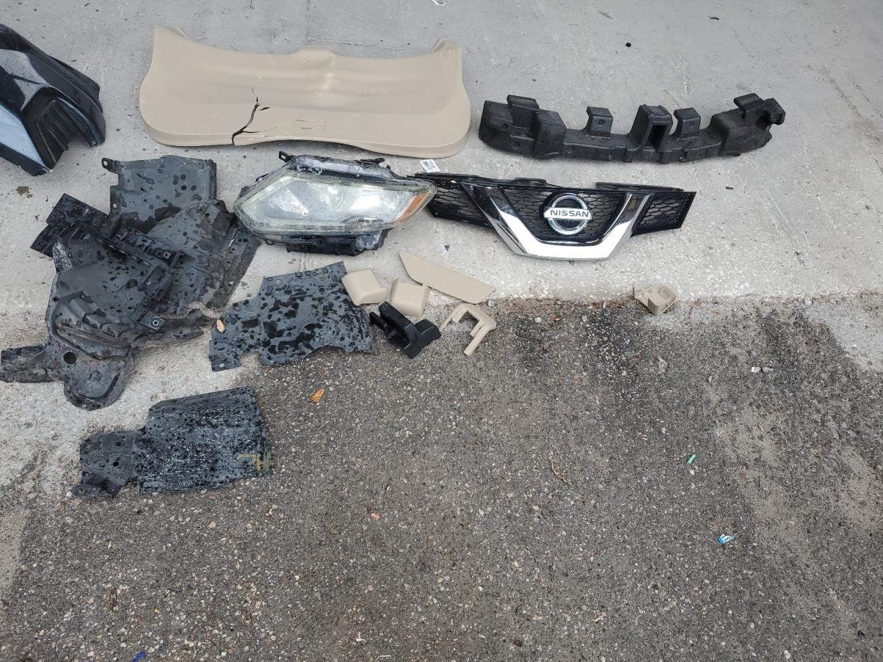 2014 Nissan Rogue VIN 5N1AT2MK6EC777674 Copart auction photo, front end / rear end damage thumbnail 15