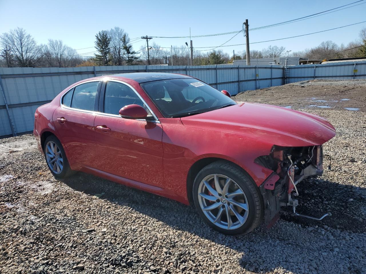 2018 Alfa Romeo Giulia VIN ZARFAEDN4J7597579 Copart auction photo, front end damage thumbnail 4