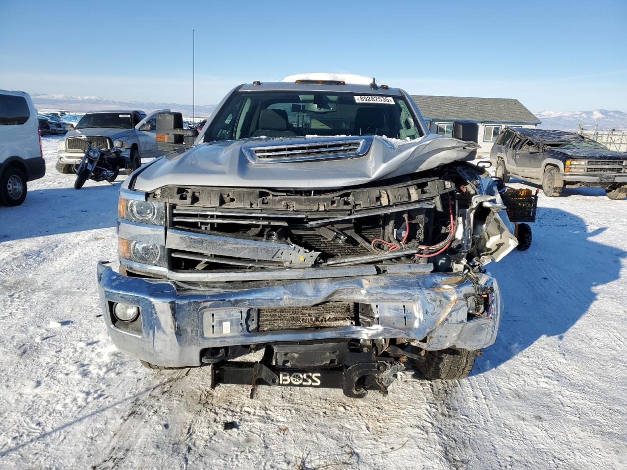 2017 Chevrolet Silverado VIN 1GC5KZCY2HZ217000 Copart auction photo, front end / mechanical damage thumbnail 5