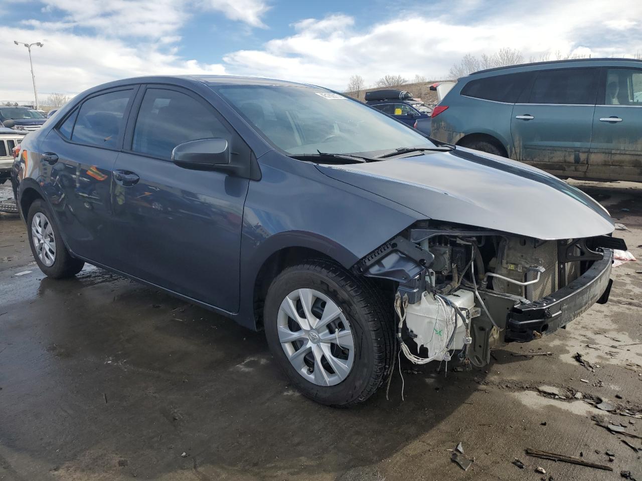 2014 Toyota Corolla VIN 5YFBPRHE7EP155652 Copart auction photo, front end damage thumbnail 4