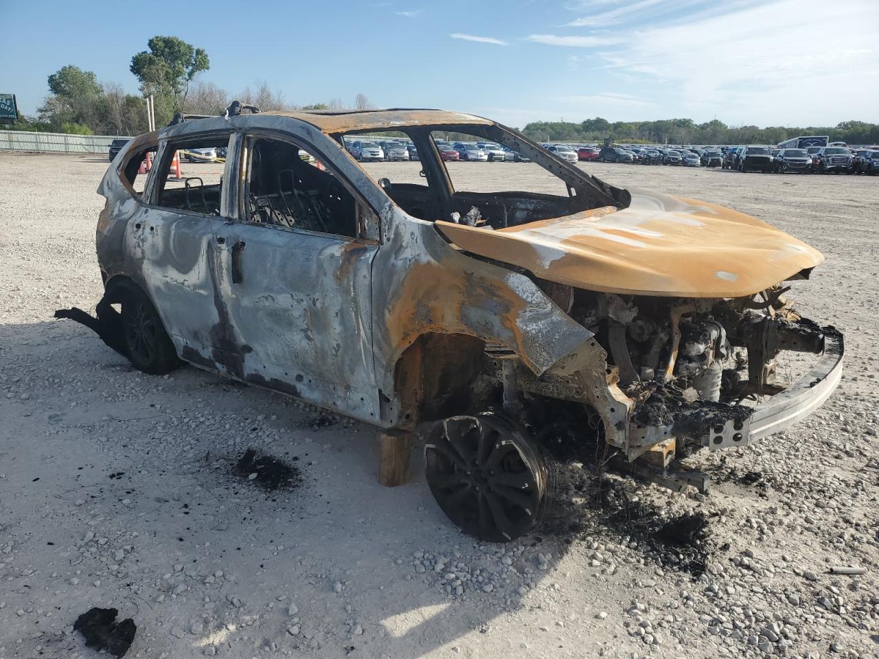 2022 Honda CR-V VIN 7FARW2H54NE043304 Copart auction photo, burn damage thumbnail 4